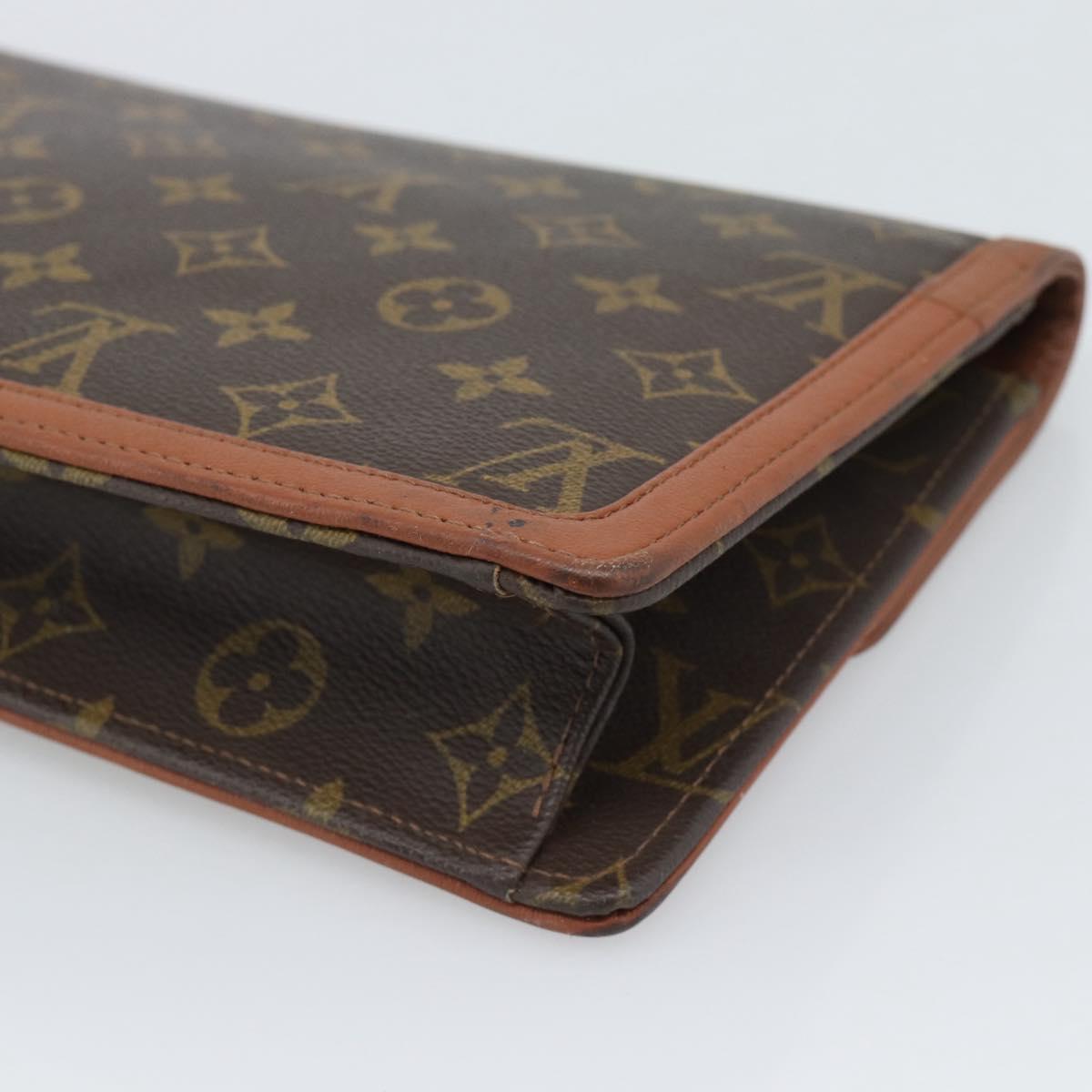 LOUIS VUITTON Monogram Pochette Dam Clutch Bag M51810 LV Auth 196174