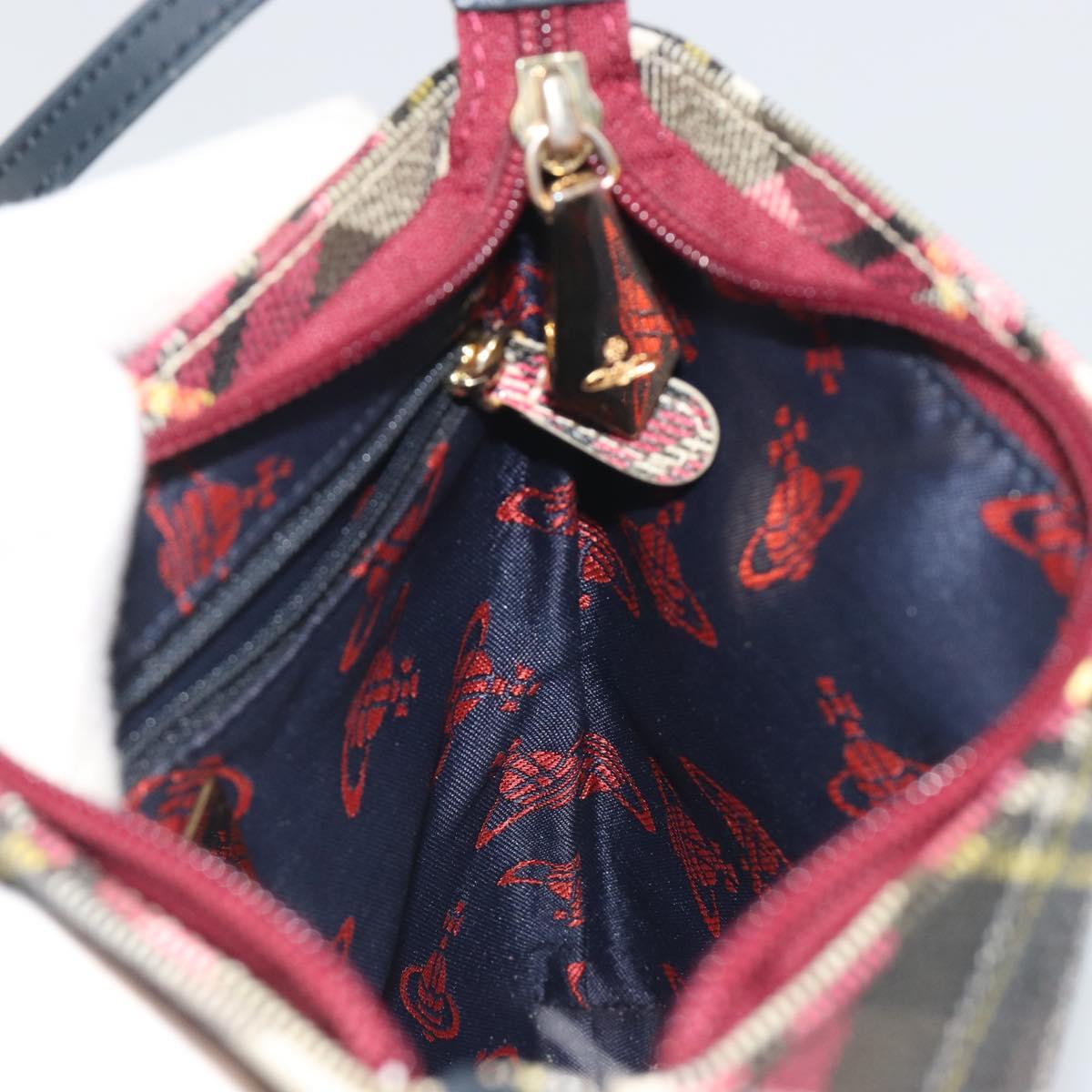 Vivienne Westwood Shoulder Bag PVC Leather Pink Gold Tone Auth 196175
