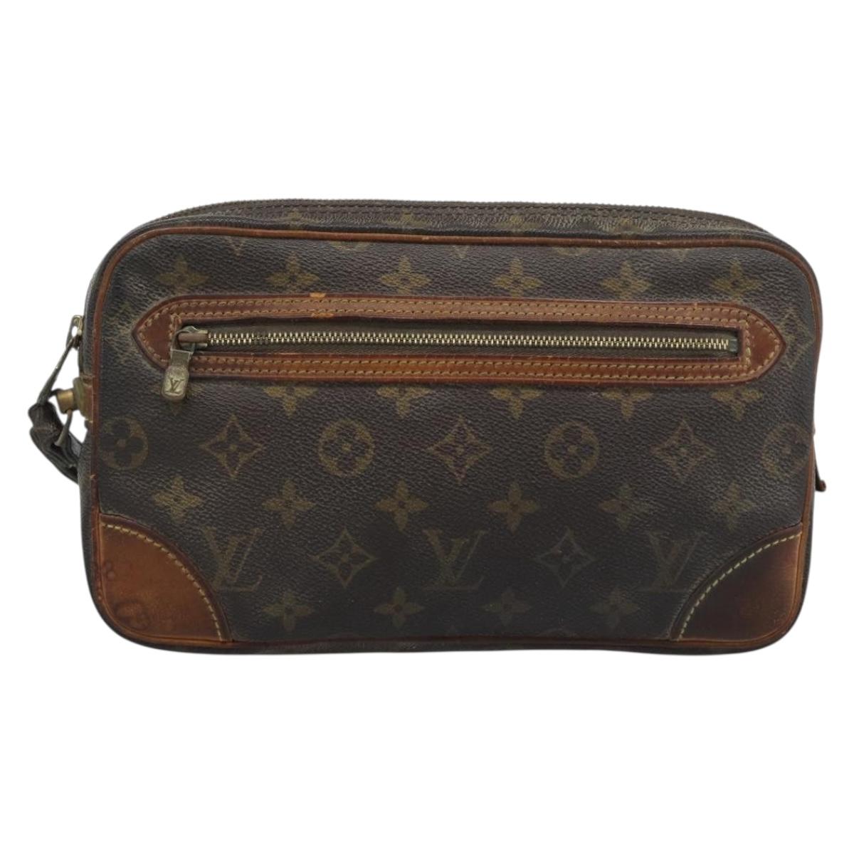 LOUIS VUITTON Monogram Marly Dragonne GM Clutch Bag M51825 LV Auth 196178