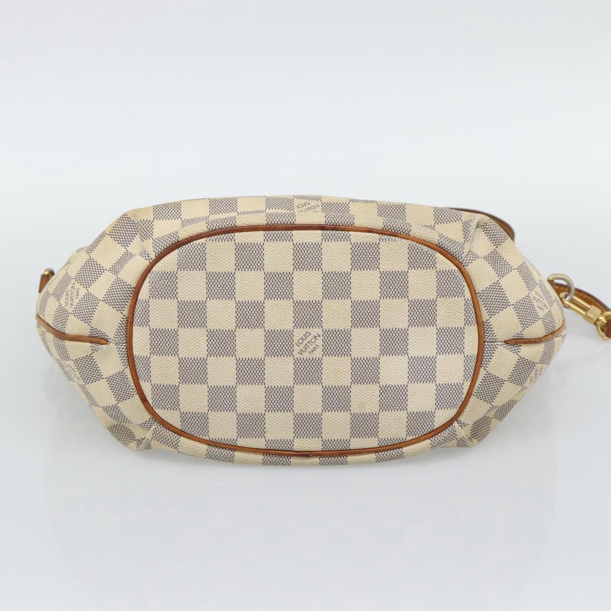 LOUIS VUITTON Damier Azur Riviera PM Tote Bag N48250 LV Auth 196179