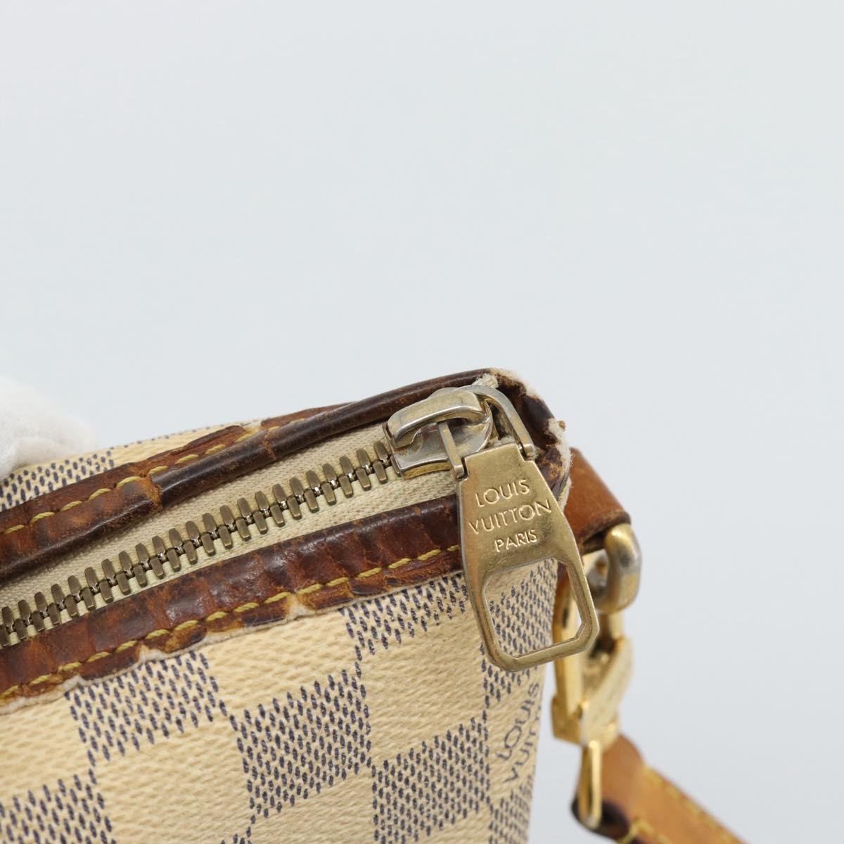 LOUIS VUITTON Damier Azur Riviera PM Tote Bag N48250 LV Auth 196179