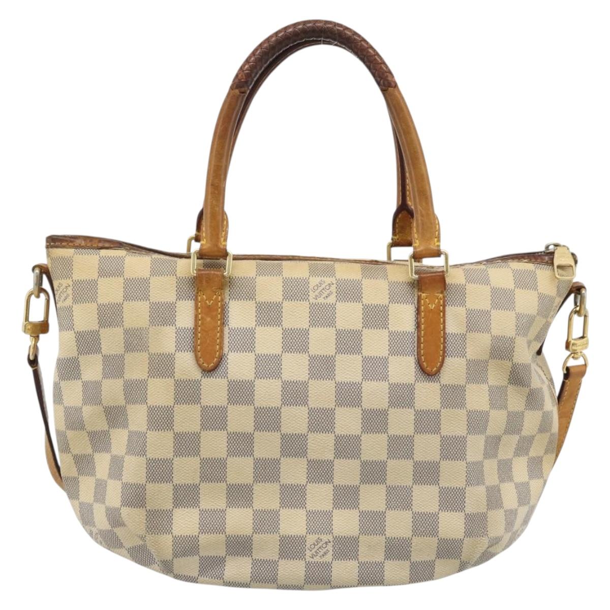 LOUIS VUITTON Damier Azur Riviera PM Tote Bag N48250 LV Auth 196179