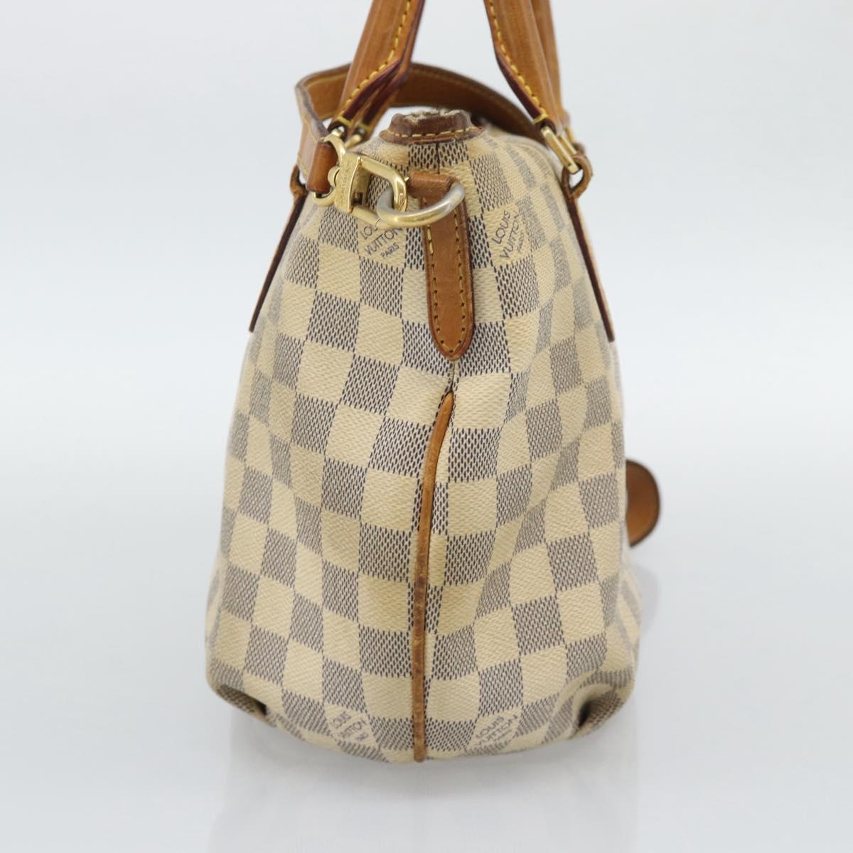LOUIS VUITTON Damier Azur Riviera PM Tote Bag N48250 LV Auth 196179