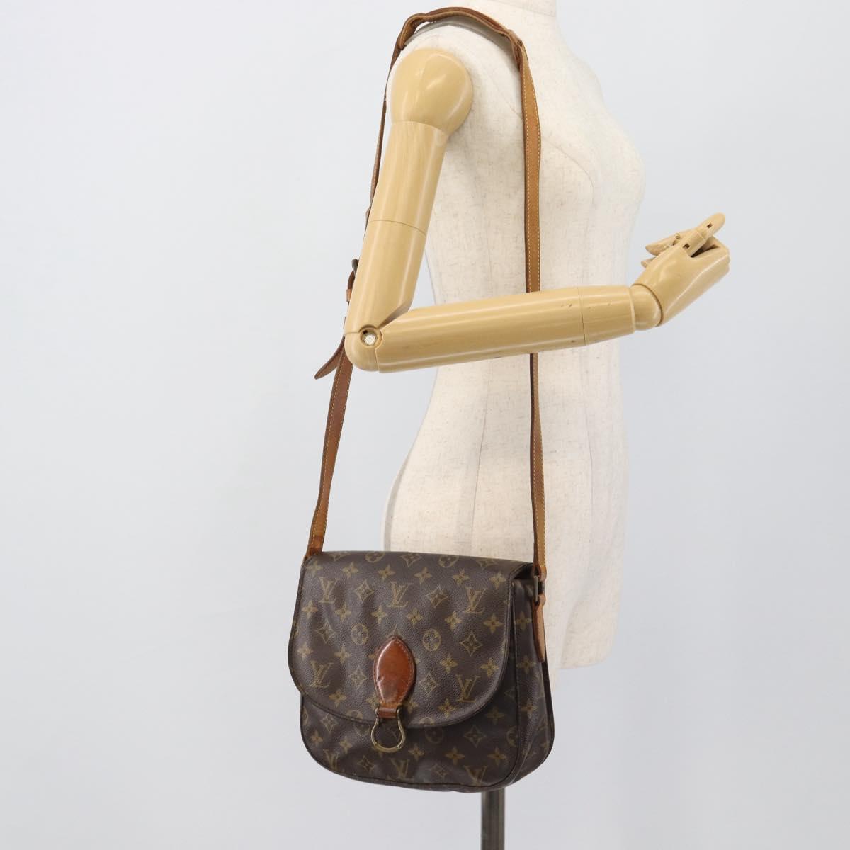 LOUIS VUITTON Monogram Saint Cloud GM Shoulder Bag M51242 LV Auth 196181