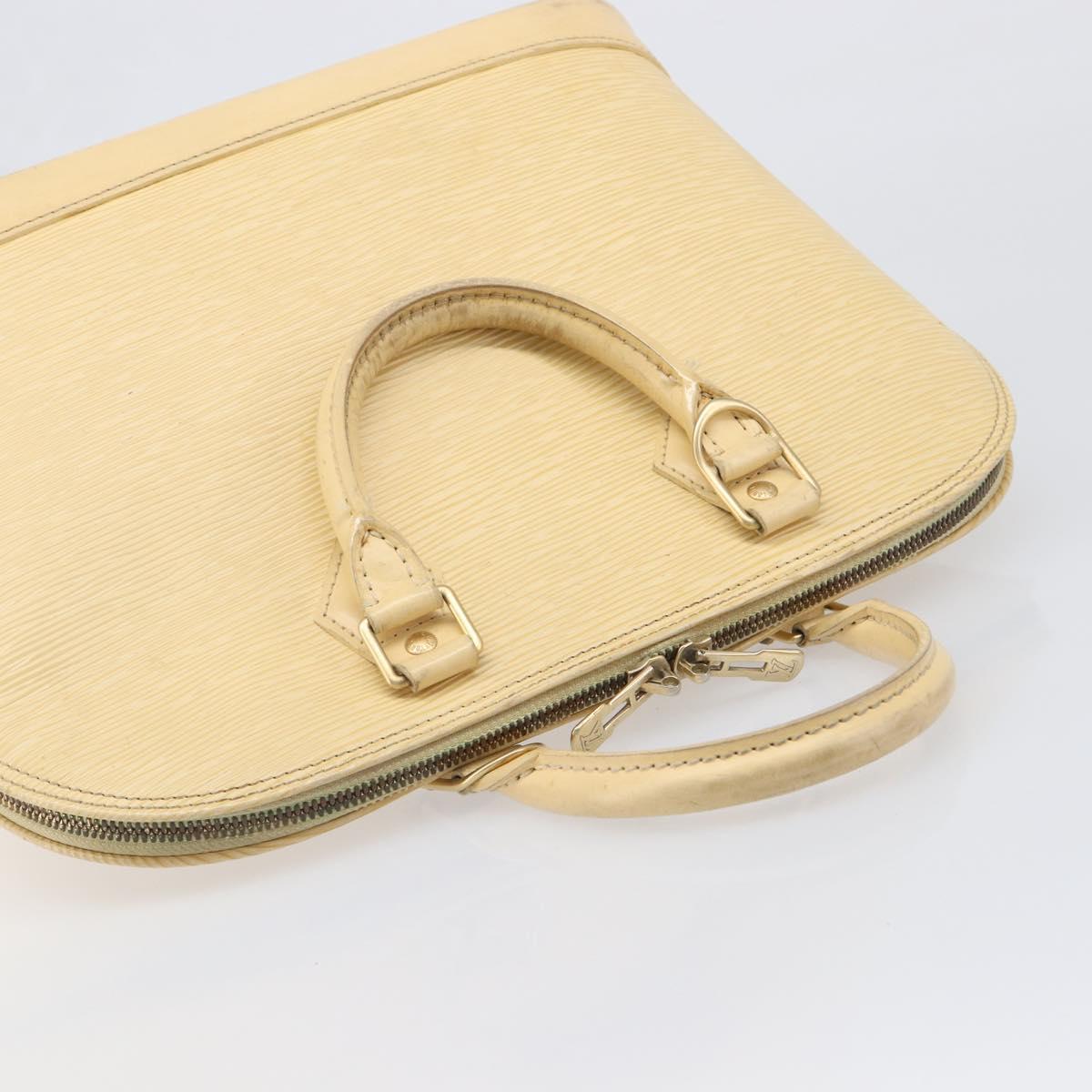 LOUIS VUITTON Epi Alma Hand Bag Vanilla M5214A LV Auth 196188