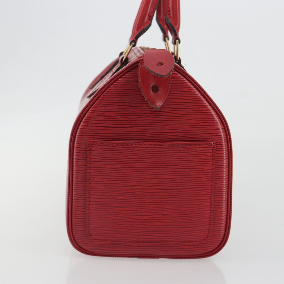 LOUIS VUITTON Epi Speedy 25 Hand Bag Castilian Red M43017 LV Auth 196189A