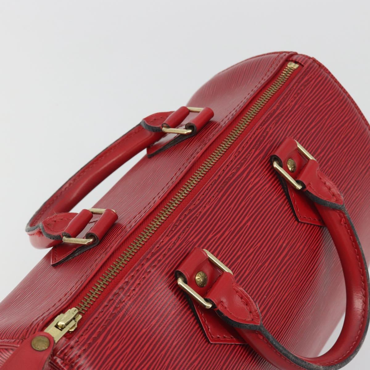 LOUIS VUITTON Epi Speedy 25 Hand Bag Castilian Red M43017 LV Auth 196189A