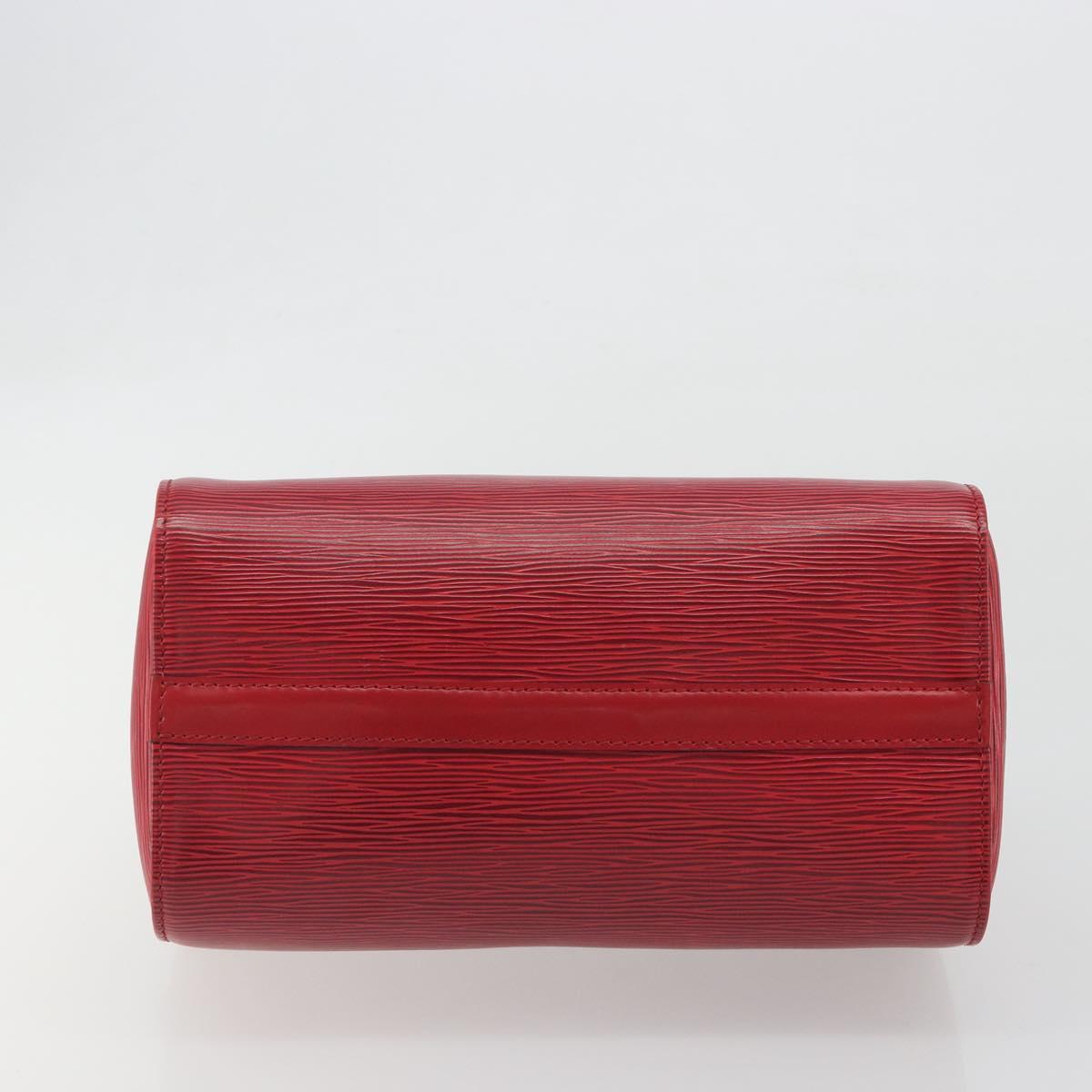 LOUIS VUITTON Epi Speedy 25 Hand Bag Castilian Red M43017 LV Auth 196189A