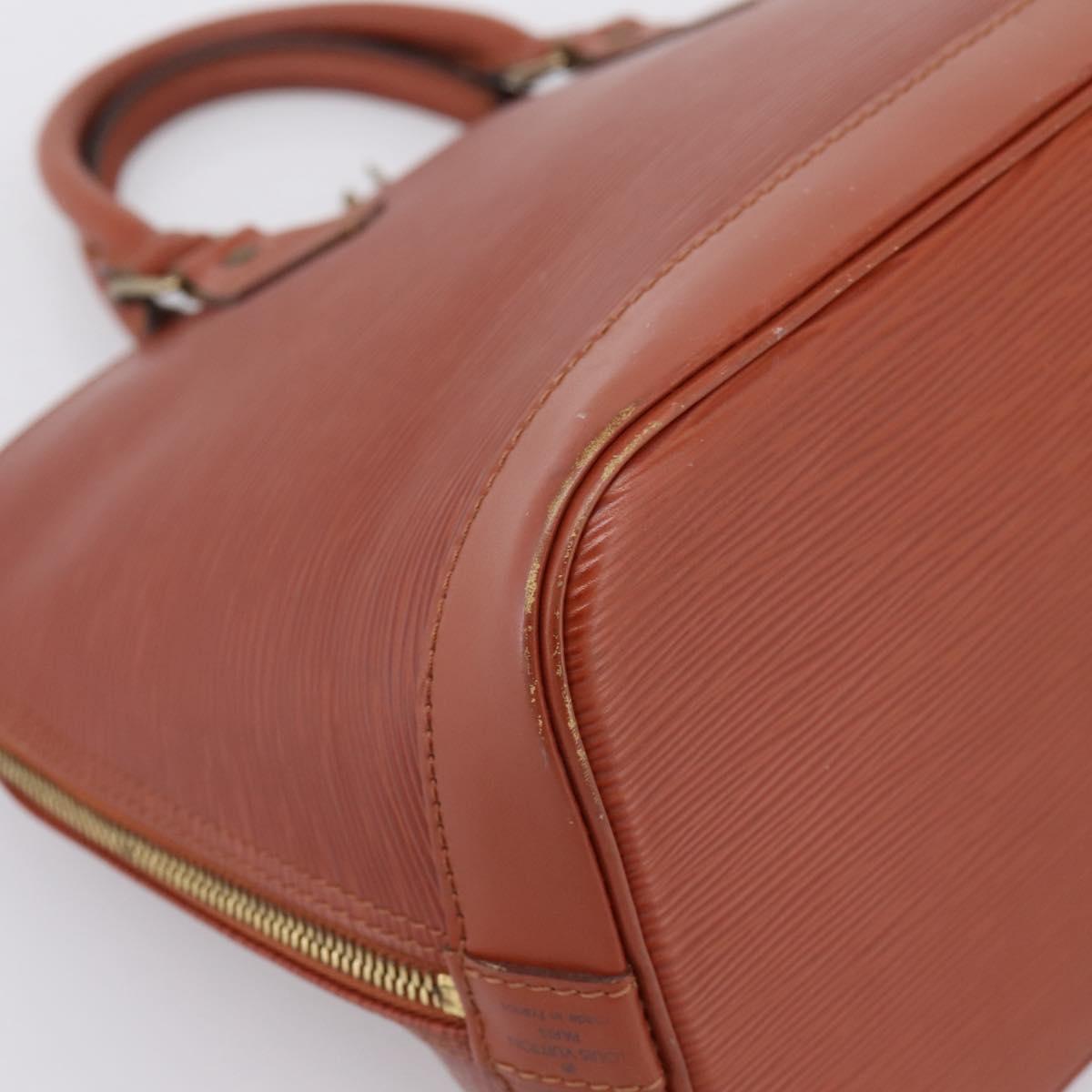 LOUIS VUITTON Epi Alma Hand Bag Brown M52143 LV Auth 196190