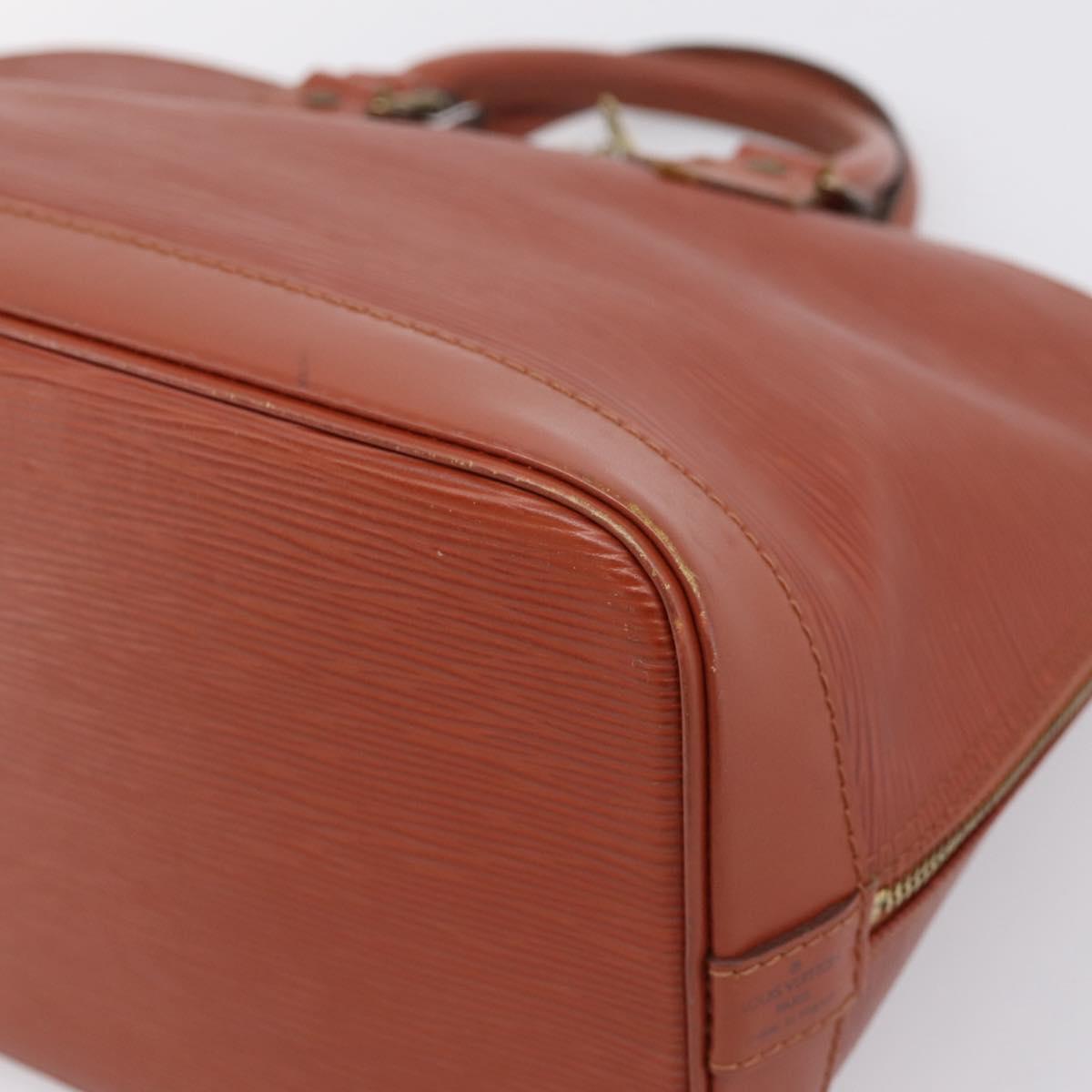 LOUIS VUITTON Epi Alma Hand Bag Brown M52143 LV Auth 196190