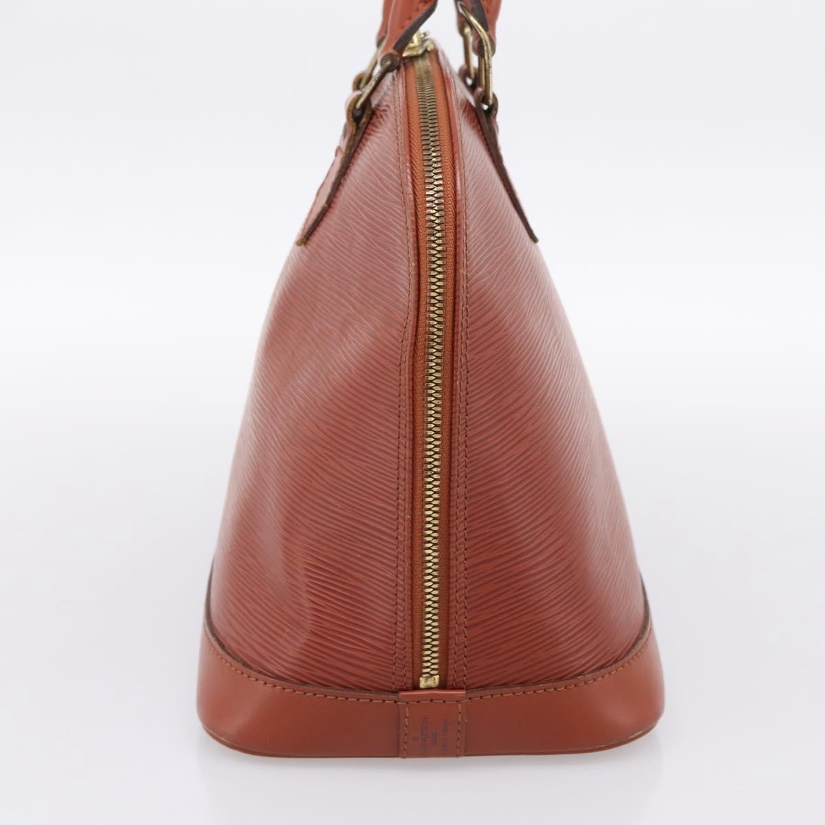 LOUIS VUITTON Epi Alma Hand Bag Brown M52143 LV Auth 196190