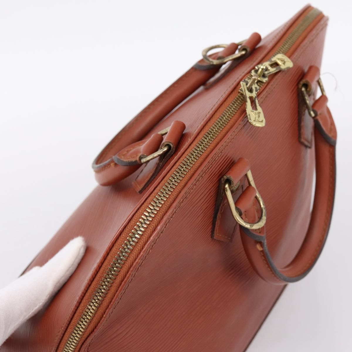 LOUIS VUITTON Epi Alma Hand Bag Brown M52143 LV Auth 196190