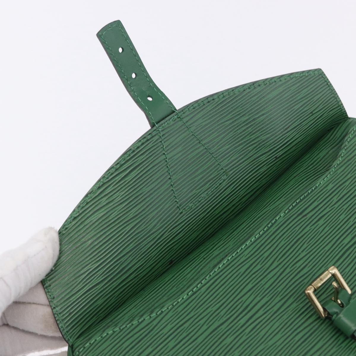 LOUIS VUITTON Epi Jeune Fille MM Shoulder Bag Green M52154 LV Auth 196197V