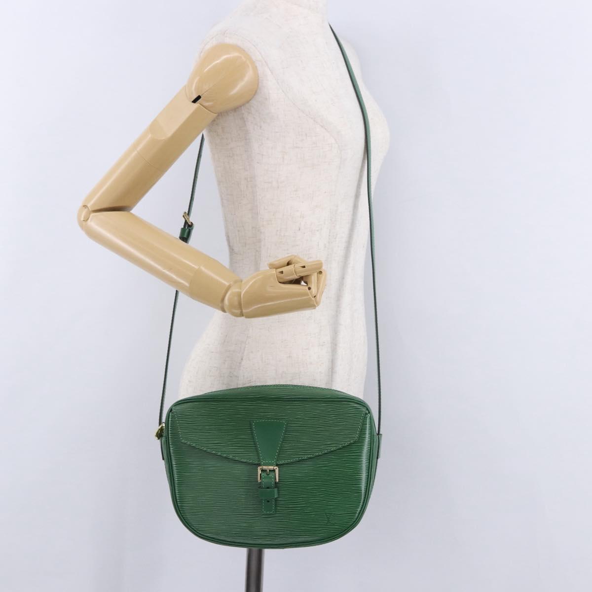LOUIS VUITTON Epi Jeune Fille MM Shoulder Bag Green M52154 LV Auth 196197V