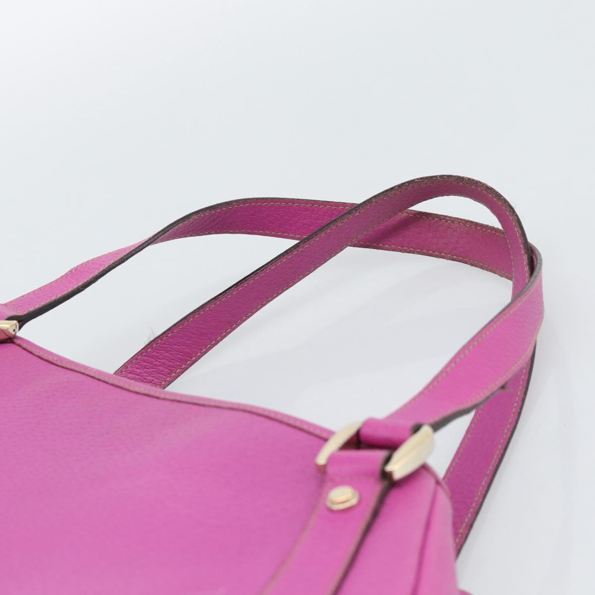 GUCCI Abby Sookie Tote Bag Leather Pink Gold Tone 130736 Auth 196200
