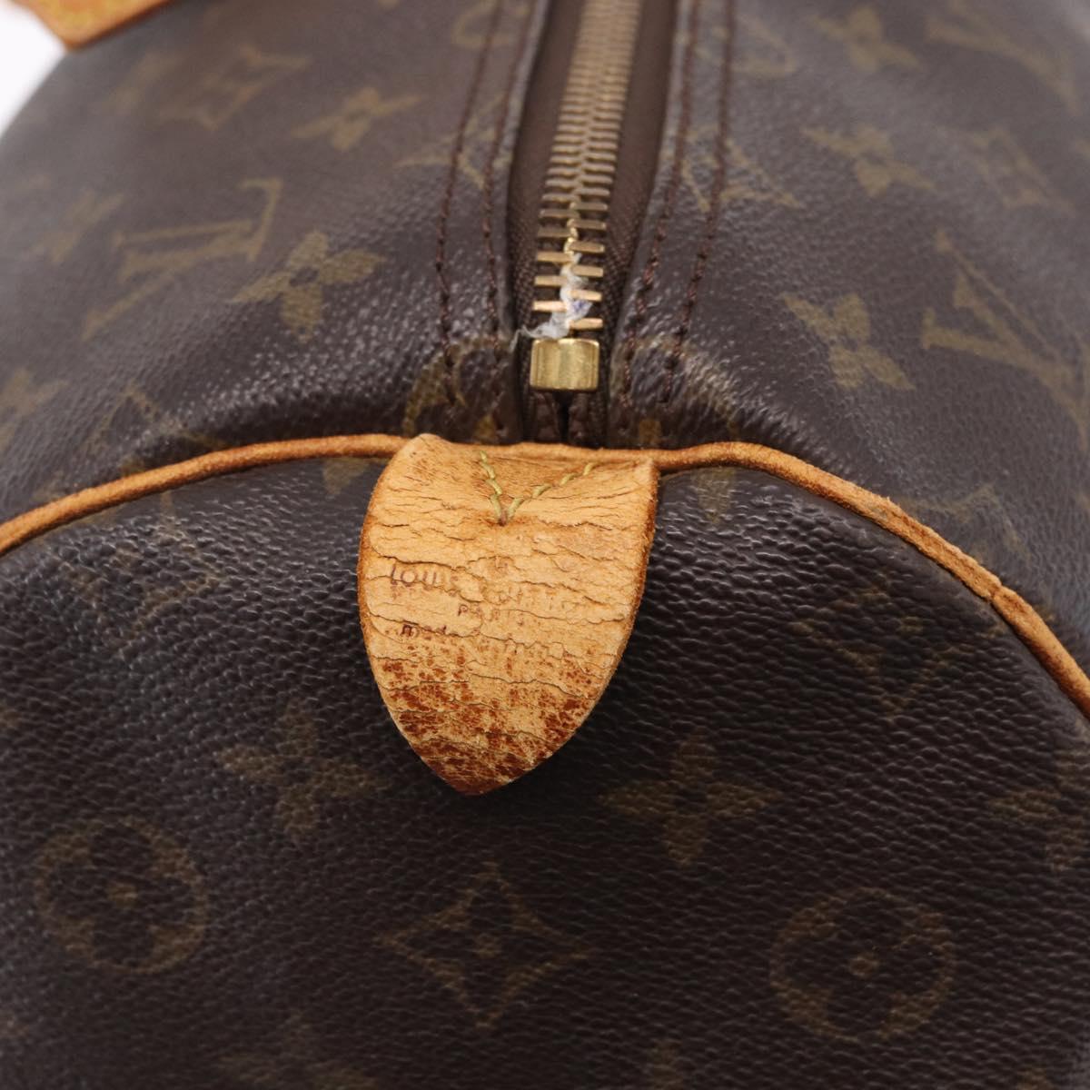 LOUIS VUITTON Monogram Keepall 55 Boston Bag M41424 LV Auth 196206