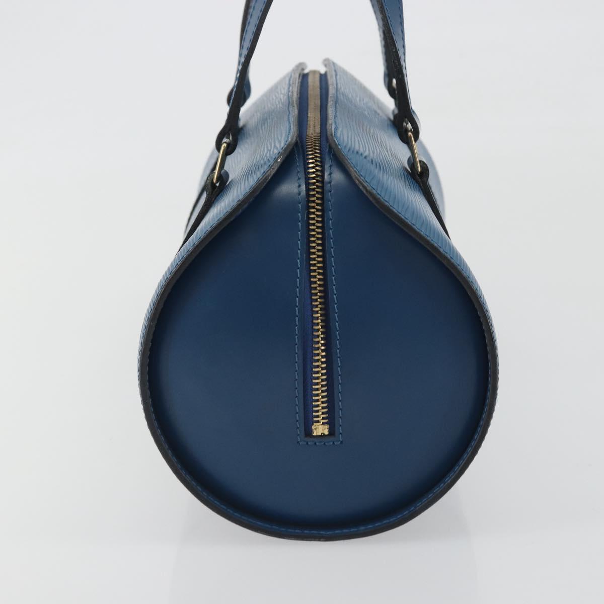 LOUIS VUITTON Epi Soufflot Hand Bag Blue M52225 LV Auth 196215