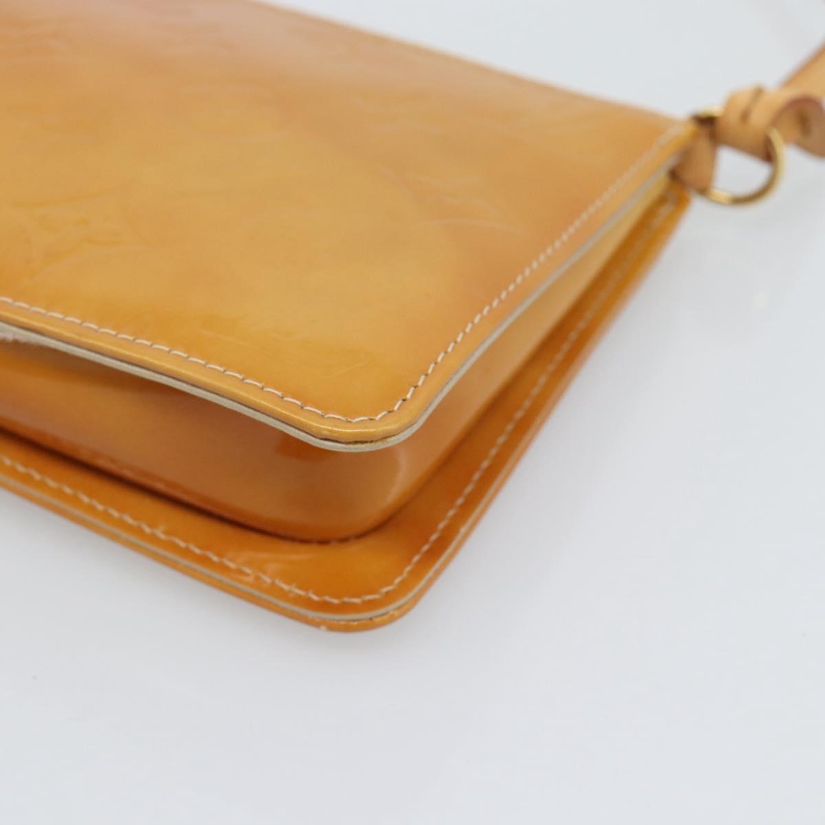 LOUIS VUITTON Monogram Vernis Lexington Accessory Pouch Beige M91010 Auth 196220
