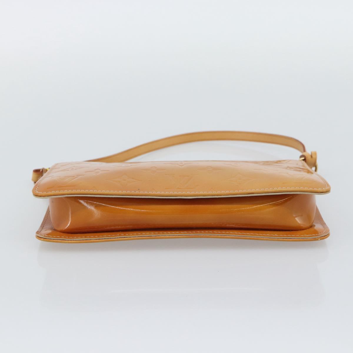 LOUIS VUITTON Monogram Vernis Lexington Accessory Pouch Beige M91010 Auth 196220