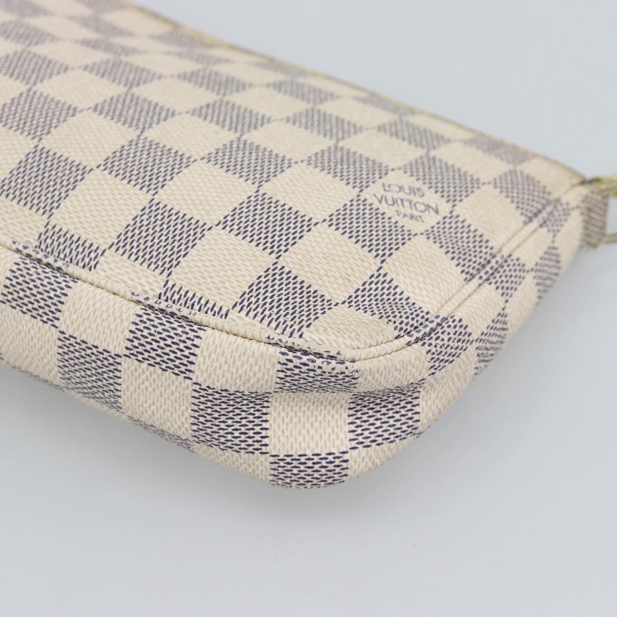 LOUIS VUITTON Damier Azur Pochette Accessoires Pouch N51986 LV Auth 196222