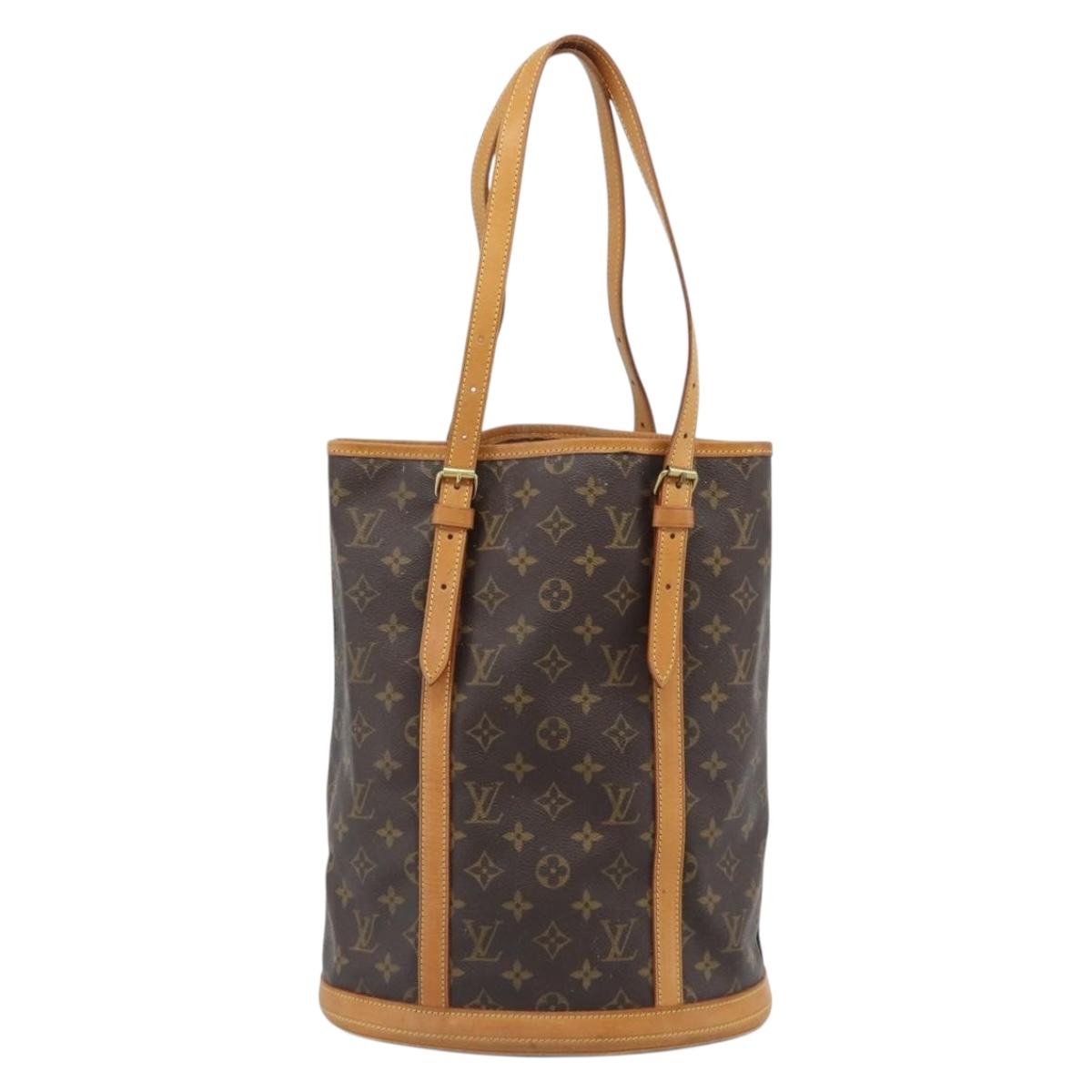 LOUIS VUITTON Monogram Bucket GM Shoulder Bag M42236 LV Auth 196223