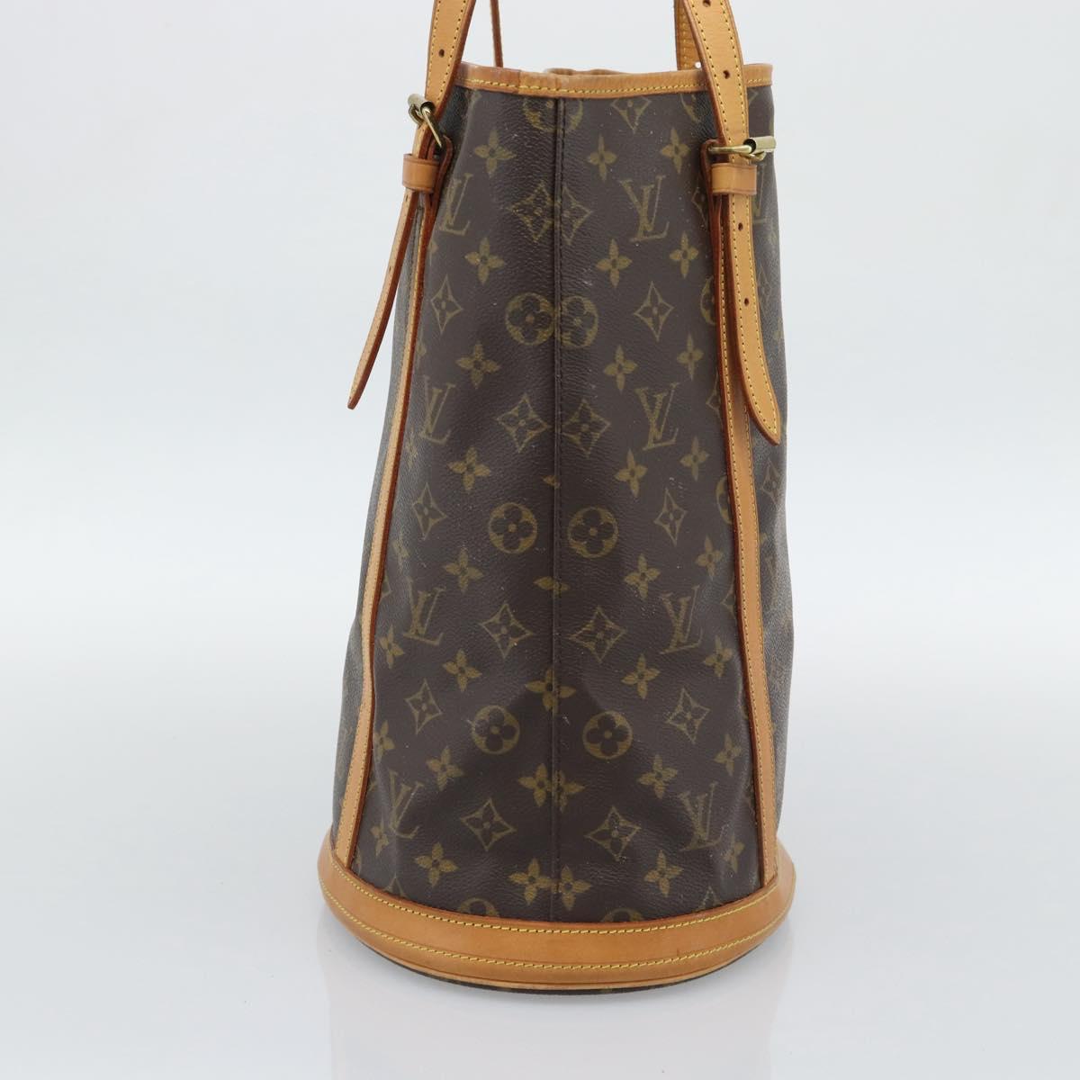 LOUIS VUITTON Monogram Bucket GM Shoulder Bag M42236 LV Auth 196223