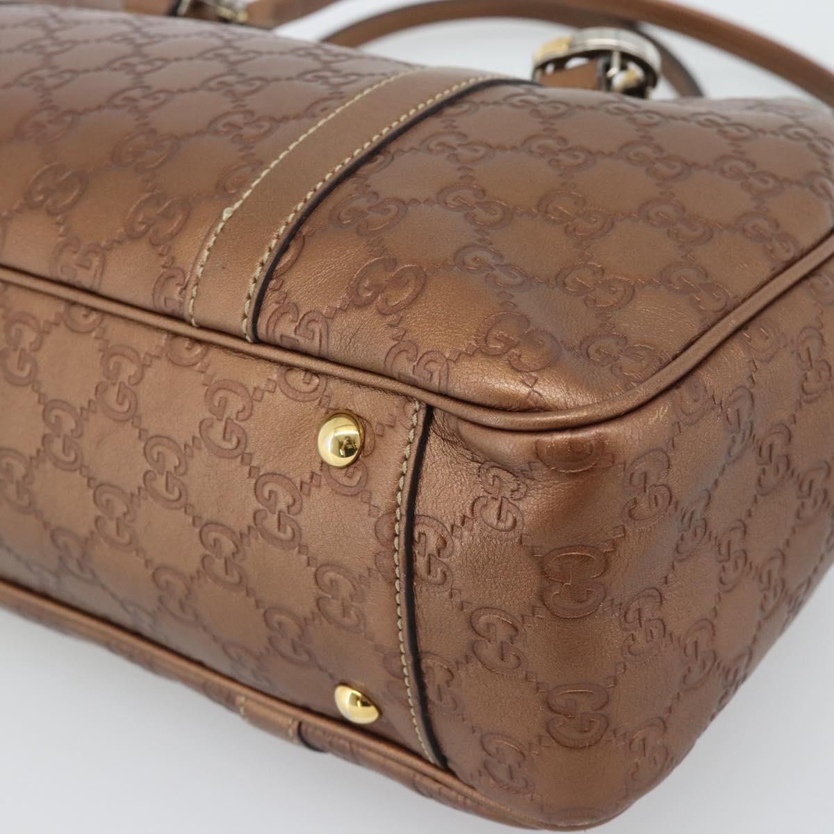 LOUIS VUITTON Guccissima Miss GG Tote Bag Leather Bronze 232957 LV Auth 196226A