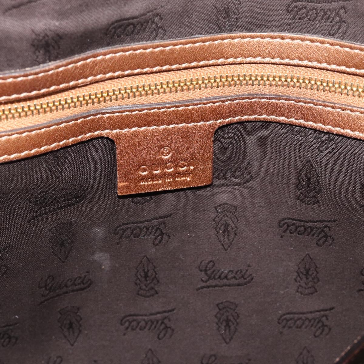 LOUIS VUITTON Guccissima Miss GG Tote Bag Leather Bronze 232957 LV Auth 196226A