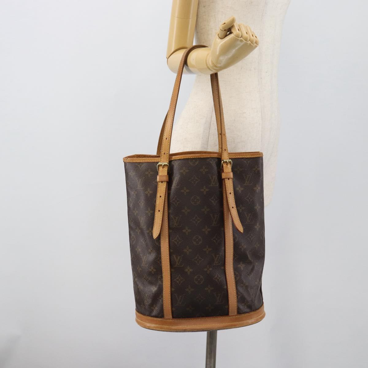 LOUIS VUITTON Monogram Bucket GM Shoulder Bag M42236 LV Auth 196227