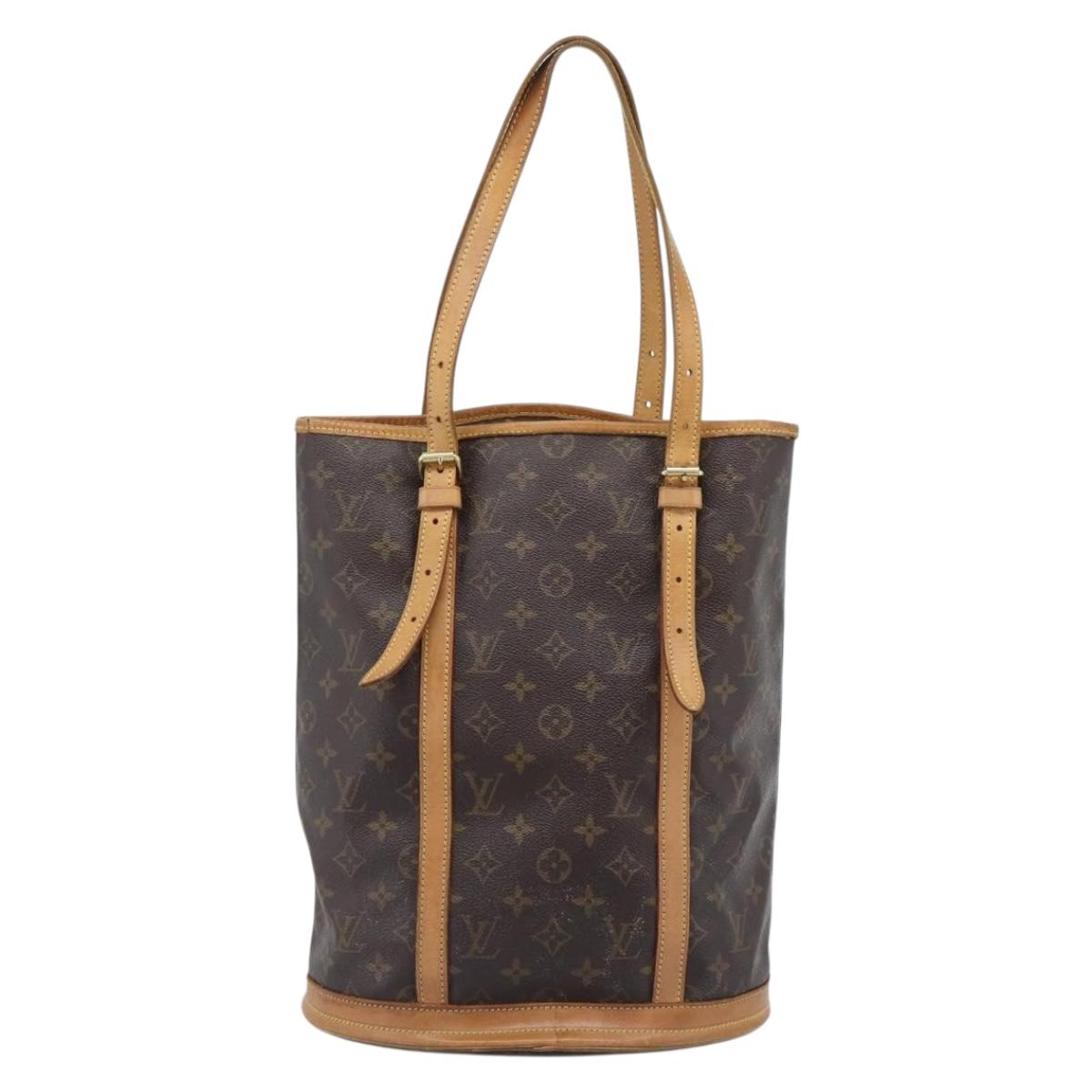 LOUIS VUITTON Monogram Bucket GM Shoulder Bag M42236 LV Auth 196227