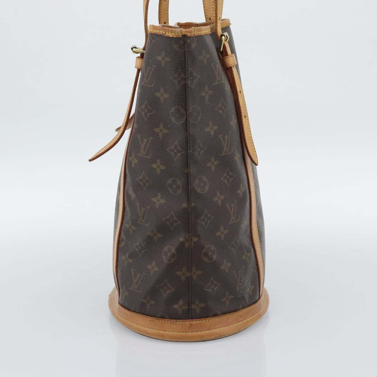 LOUIS VUITTON Monogram Bucket GM Shoulder Bag M42236 LV Auth 196227