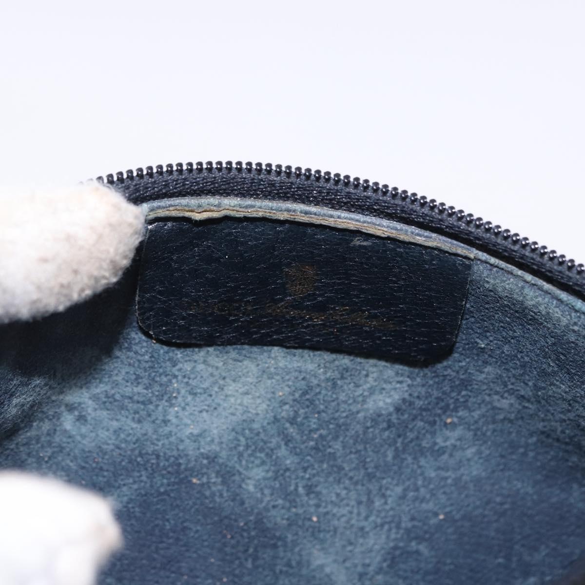GUCCI GG Supreme Sherry Line Shoulder Bag PVC Navy Gold 89 02 018 Auth 196238