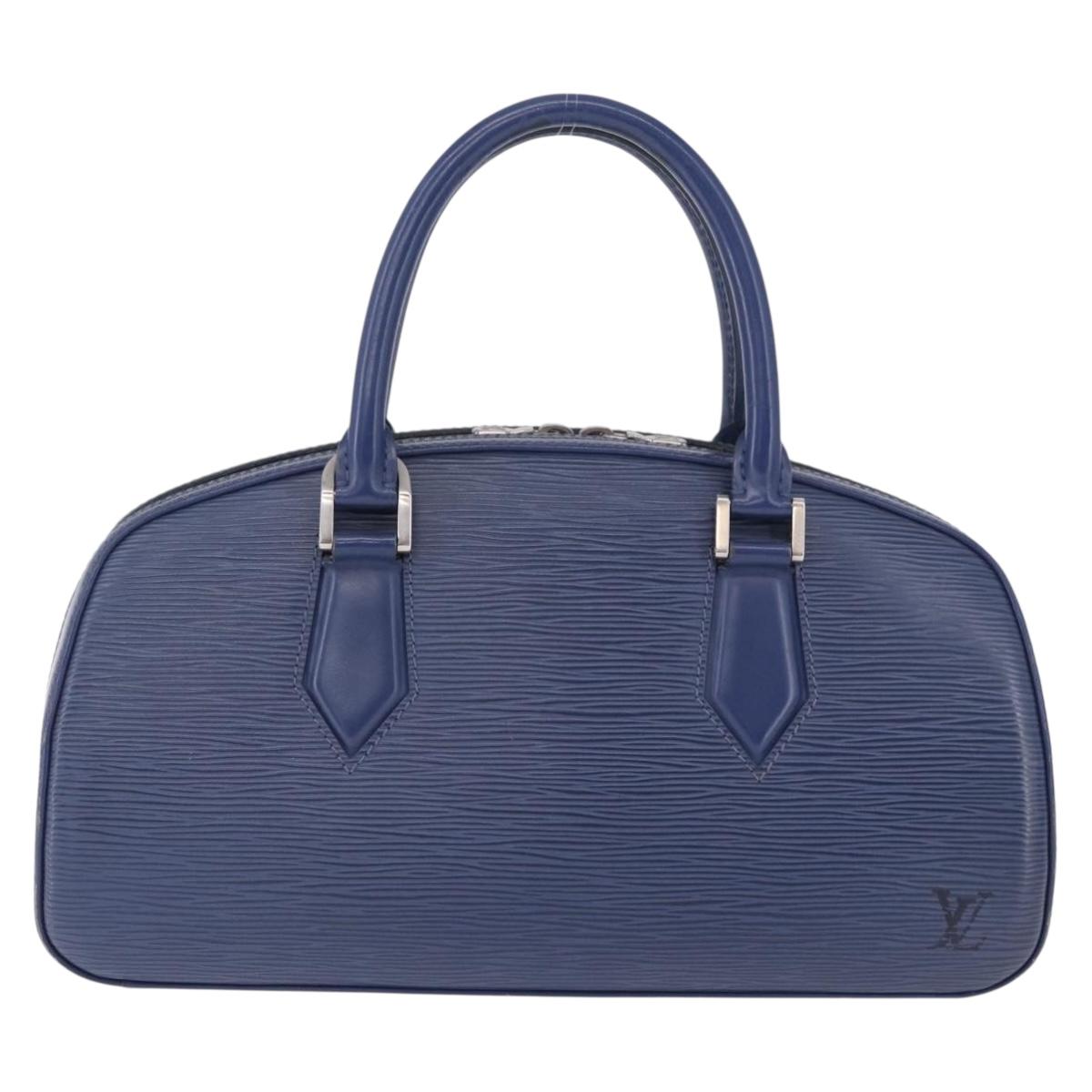 LOUIS VUITTON Epi jasmine Hand Bag Myrtille M5278G LV Auth 196239