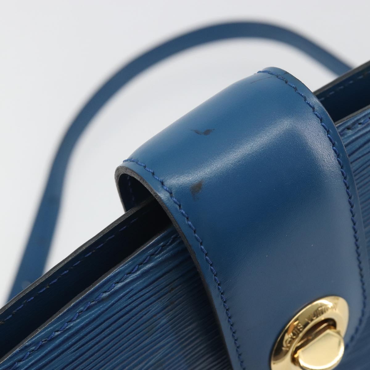 LOUIS VUITTON Epi Capuchin Shoulder Bag Blue M52345 LV Auth 196241