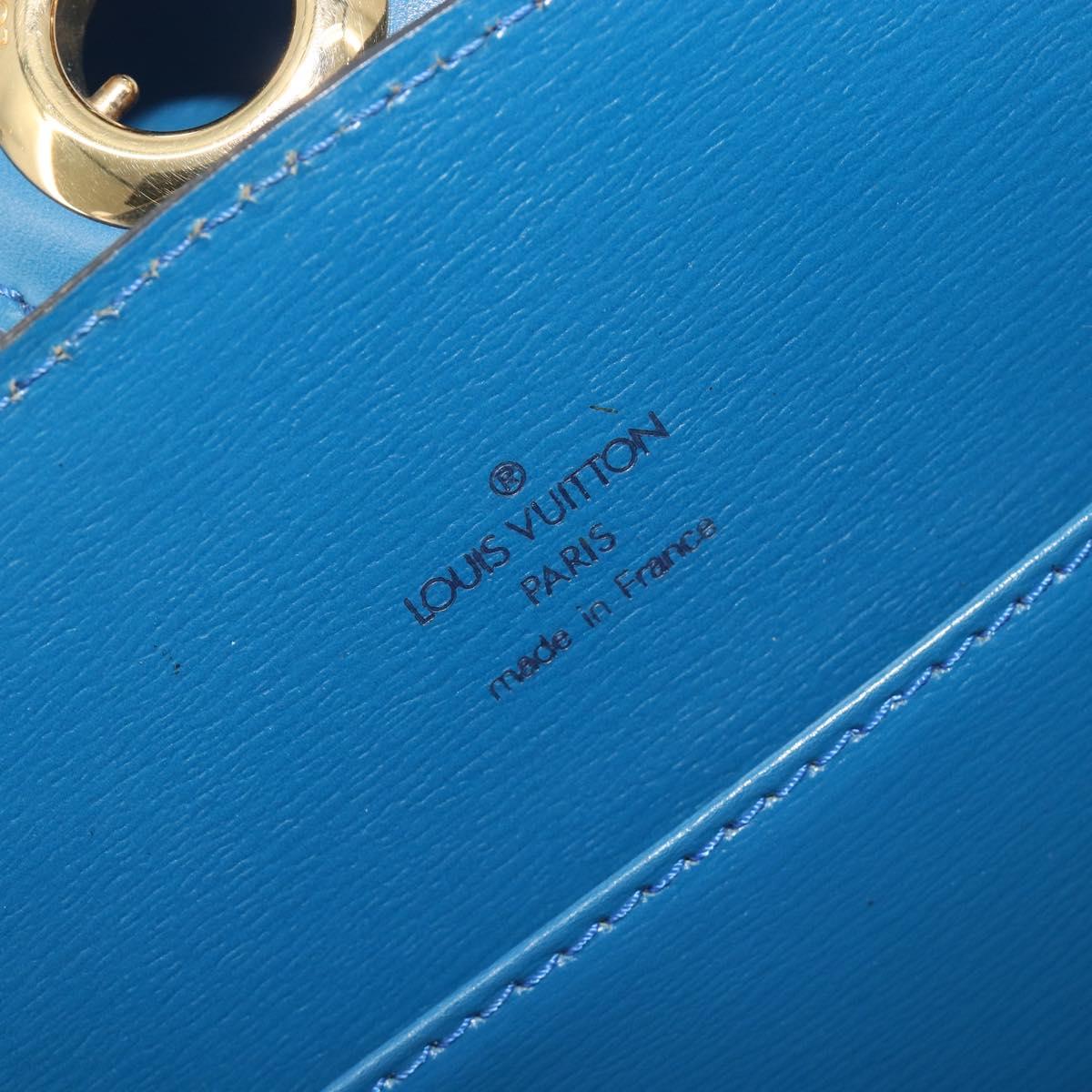 LOUIS VUITTON Epi Capuchin Shoulder Bag Blue M52345 LV Auth 196241