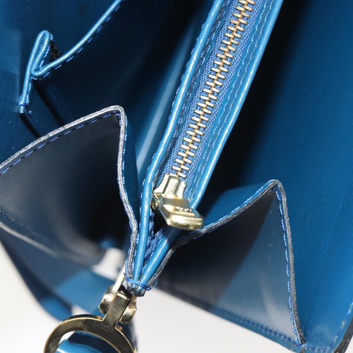 LOUIS VUITTON Epi Capuchin Shoulder Bag Blue M52345 LV Auth 196241