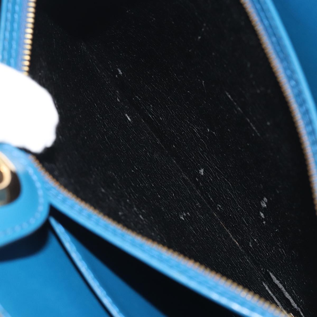 LOUIS VUITTON Epi Capuchin Shoulder Bag Blue M52345 LV Auth 196241