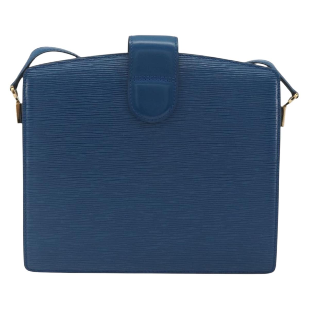 LOUIS VUITTON Epi Capuchin Shoulder Bag Blue M52345 LV Auth 196241