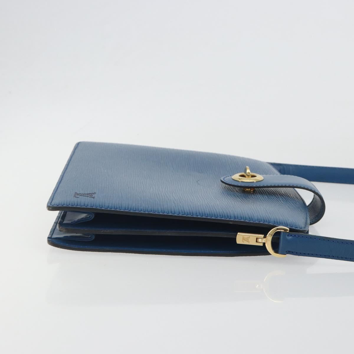 LOUIS VUITTON Epi Capuchin Shoulder Bag Blue M52345 LV Auth 196241