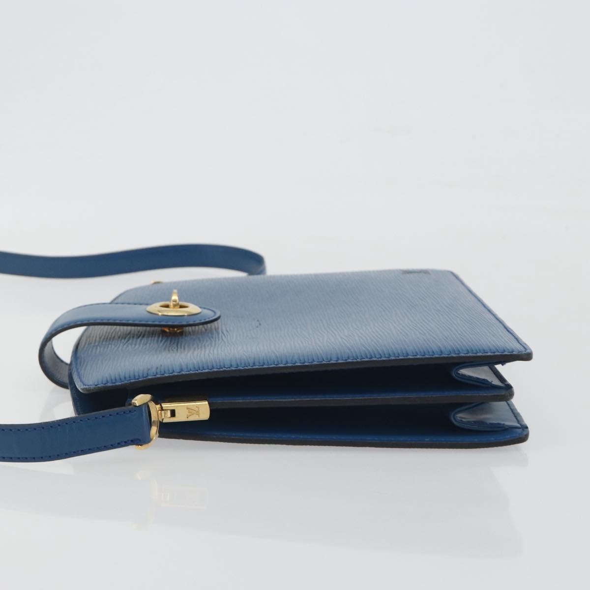LOUIS VUITTON Epi Capuchin Shoulder Bag Blue M52345 LV Auth 196241