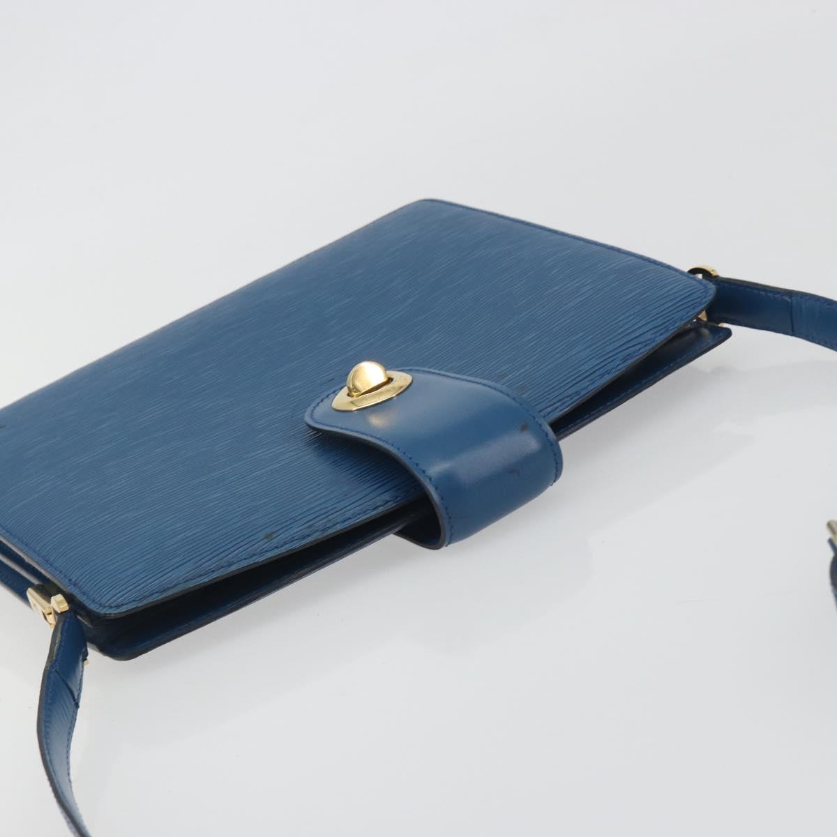 LOUIS VUITTON Epi Capuchin Shoulder Bag Blue M52345 LV Auth 196241