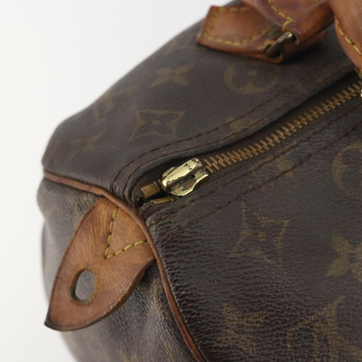 LOUIS VUITTON Monogram Speedy 30 Hand Bag M41526 LV Auth 196255