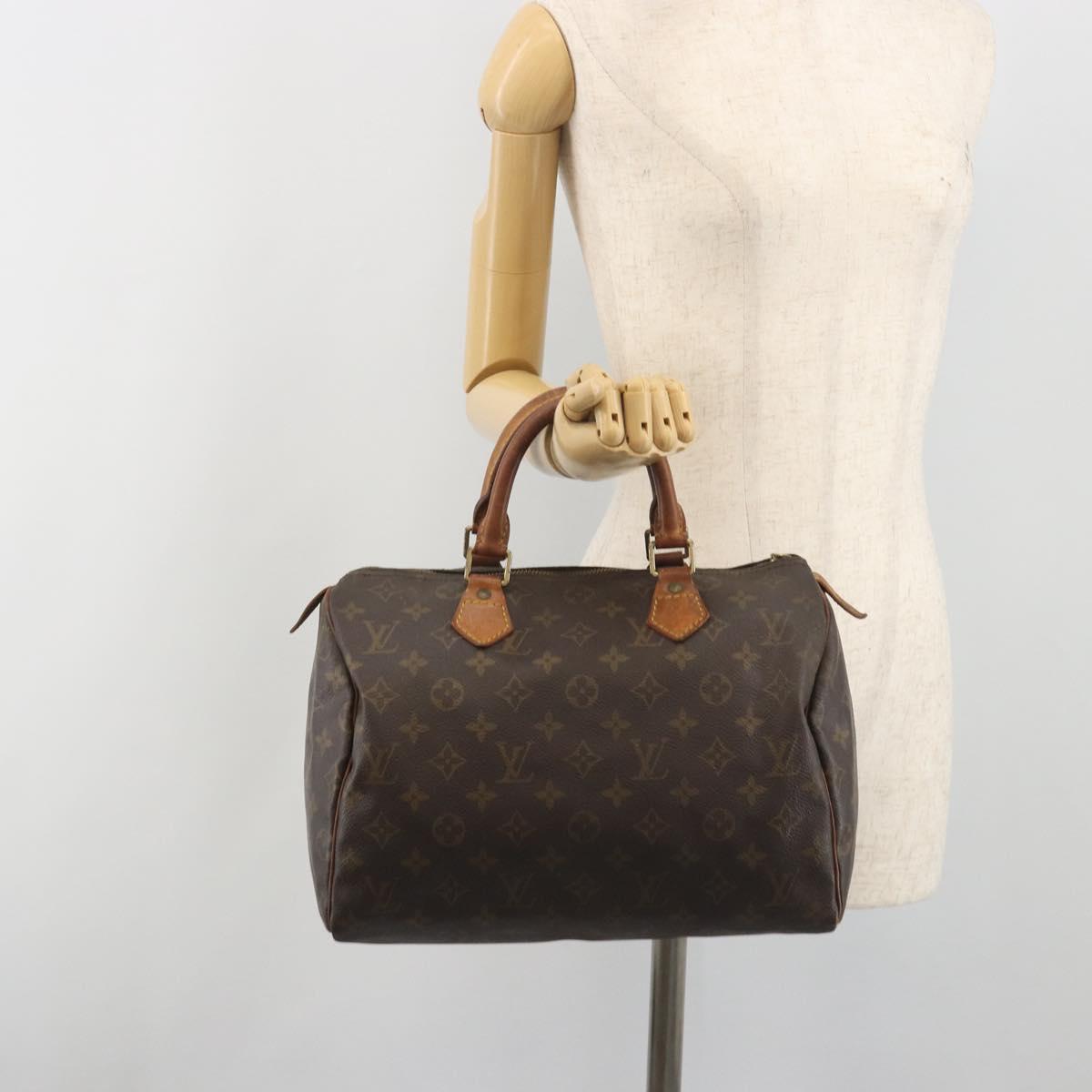 LOUIS VUITTON Monogram Speedy 30 Hand Bag M41526 LV Auth 196255