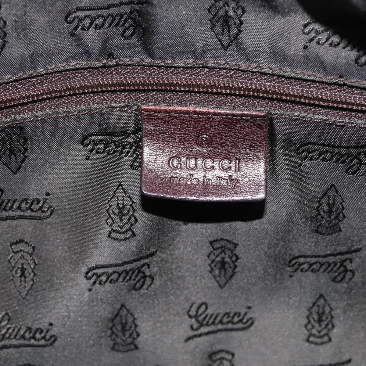 GUCCI GG Crystal Hand Bag Coated Canvas Beige Gold 181487 Auth 196257