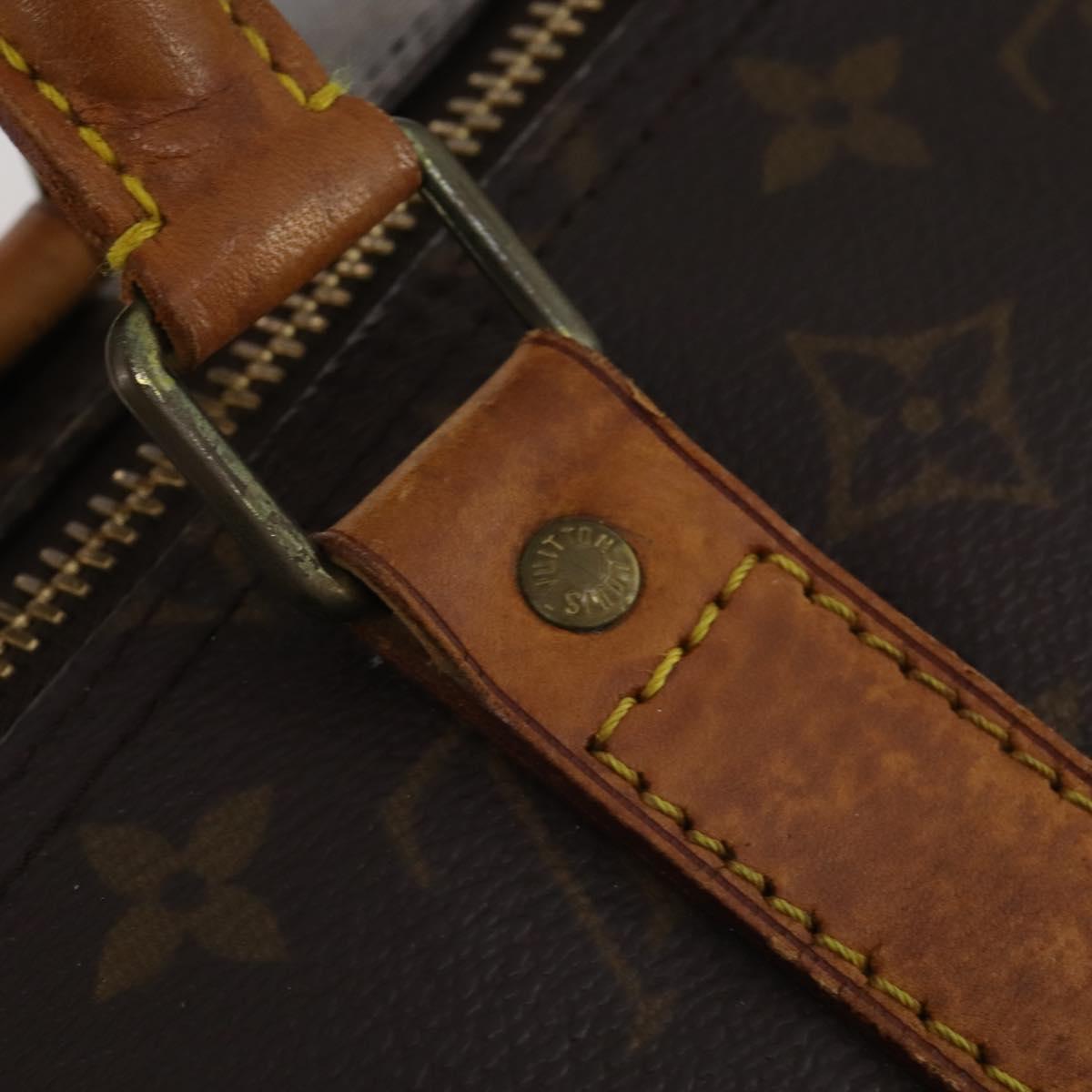LOUIS VUITTON Monogram Keepall 55 Boston Bag M41424 LV Auth 196259