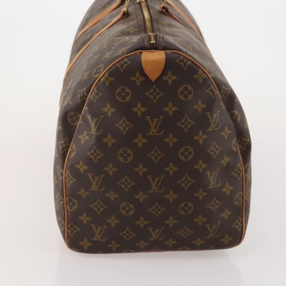 LOUIS VUITTON Monogram Keepall 55 Boston Bag M41424 LV Auth 196263A