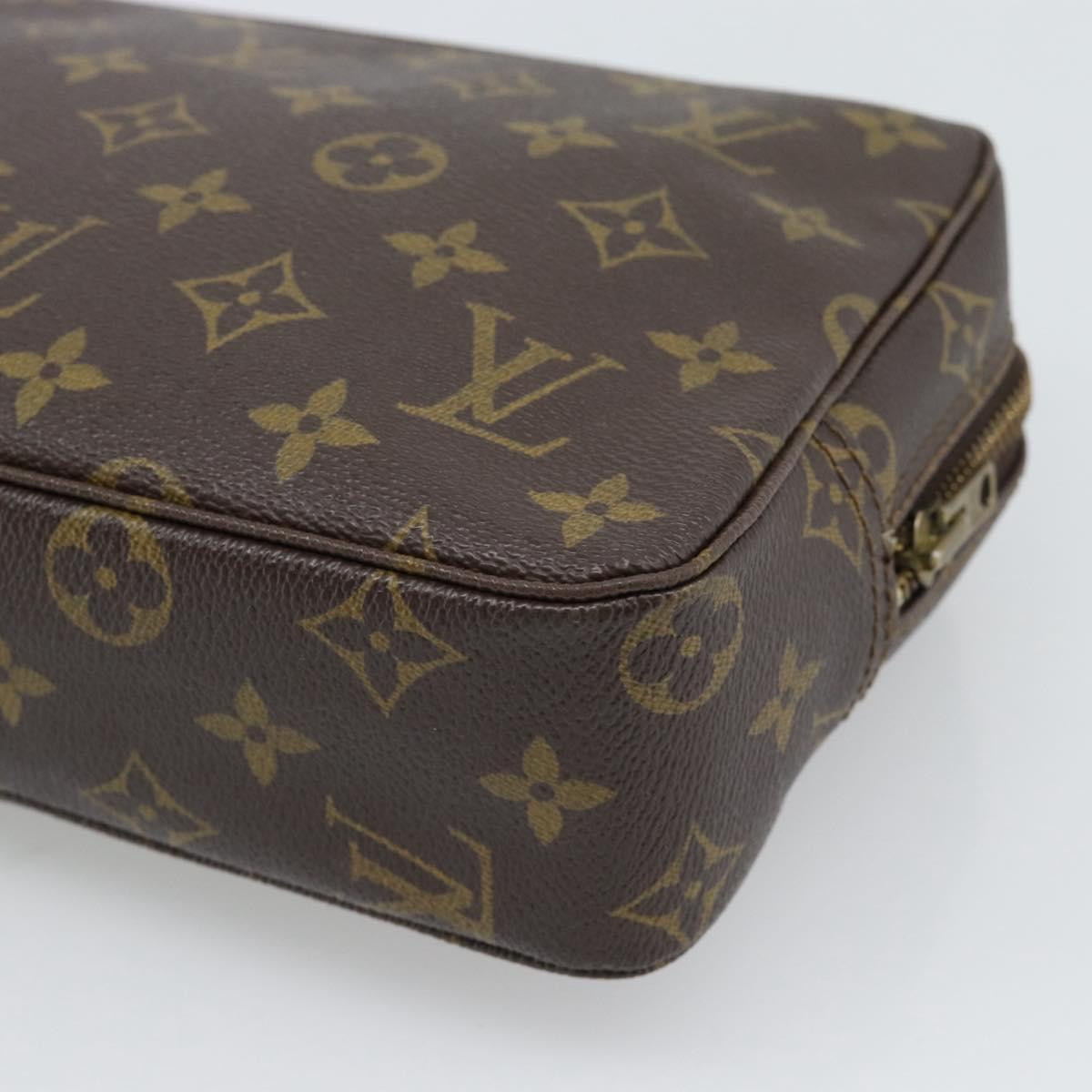 LOUIS VUITTON Monogram Trousse Toilette 23 Clutch Bag M47524 LV Auth 196267