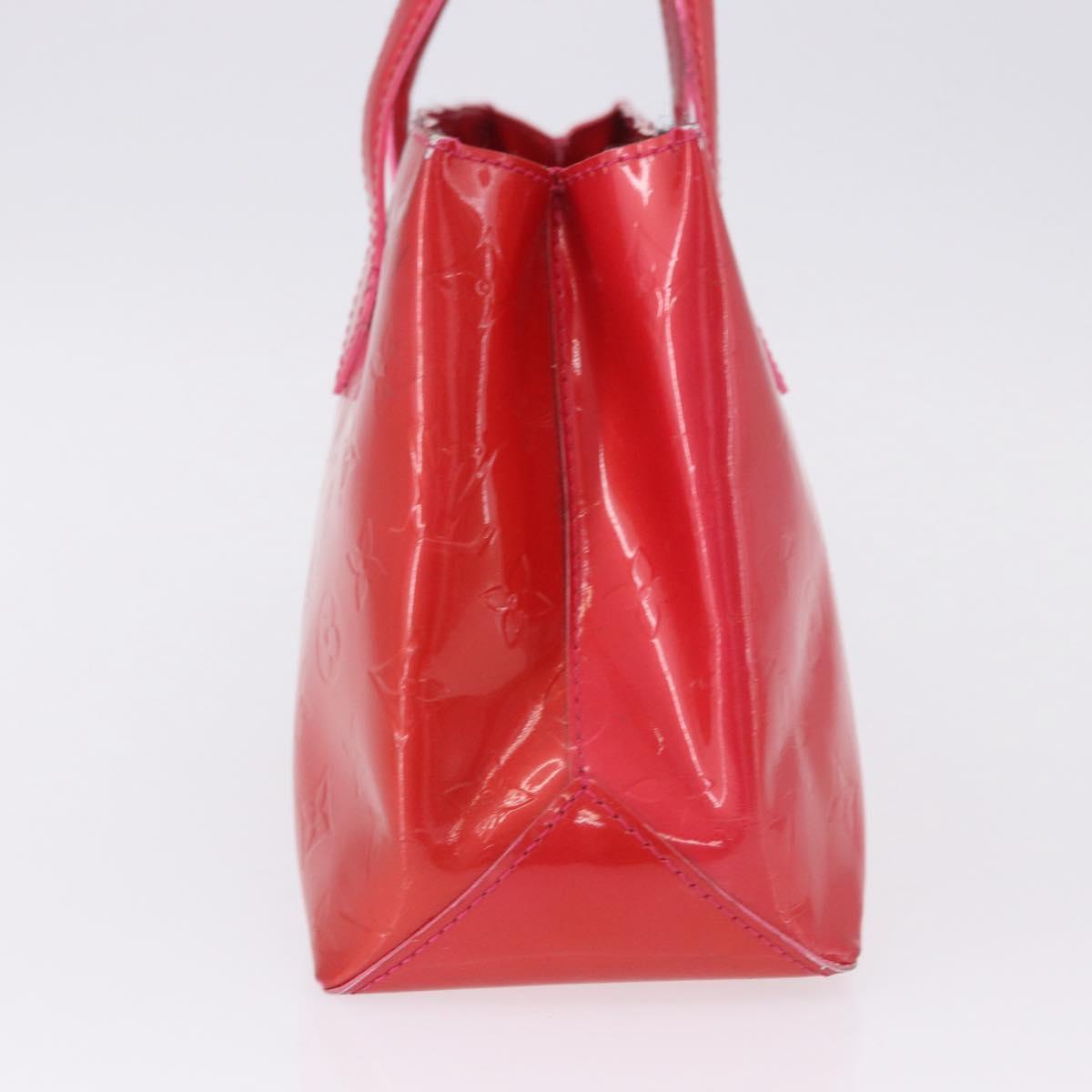 LOUIS VUITTON Monogram Vernis Wilshire PM Bag Rose Pop M93643 LV Auth 196272