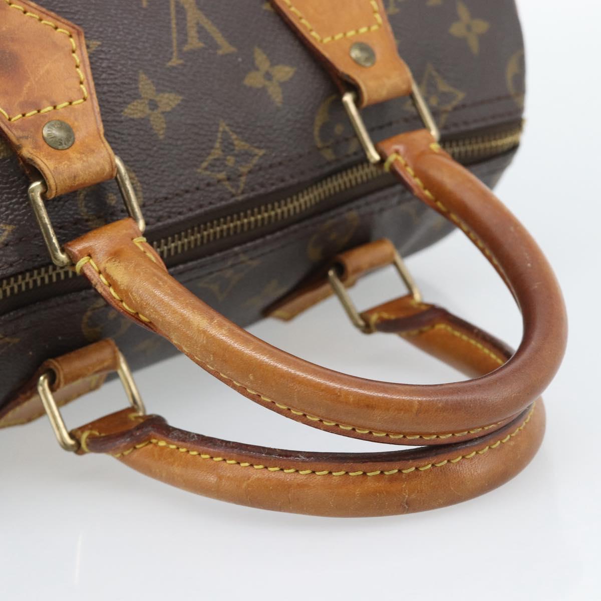 LOUIS VUITTON Monogram Speedy 25 Hand Bag M41528 LV Auth 196278A