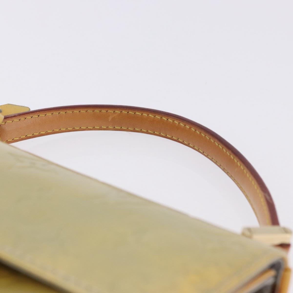 LOUIS VUITTON Monogram Vernis Spring Street Hand Bag Gris M91029 LV Auth 196286